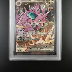 PSA 9 Team Rocket's Nidoking ex 233/182 Pokemon Destined Rivals Full Art Graded - Image 3