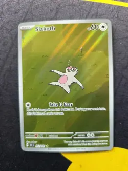 Pokemon TCG Surging Sparks Slakoth 212/191 Illustration Rare Full Art NM - Image 1