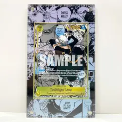 ONE PIECE TCG EXTENDED ART ACRYLIC CASE CARD TRAFALGAR LAW OP10-119 MANGA - Image 1