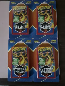 4 x Pokemon TCG 2023 Mystery Pack Trading Card Game New & Factory Sealed - Image 1