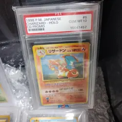 Grade 10 Charizard 1998 Torikaekko Please CD Promo Pokemon Card Japanese PSA - Image 2