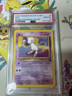 Pokemon Mew Black Star Promo Card WOTC #8 PSA 10 Gem Mint - Image 1