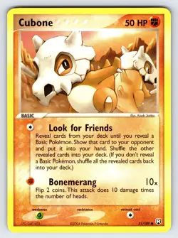 Cubone 51/109 2004 EX Team Rocket Returns Pokemon Card TCG Saitou Art - VLP - Image 1