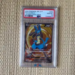 PSA 10 Lucario V SR 304/S-P Limited Promo 2022 Pokemon Card Japanese JP - Image 1