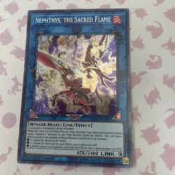 Yugioh Nephthys The Sacred Flame Hisu-En008 Rare 1st Ed NM Card - Image 2
