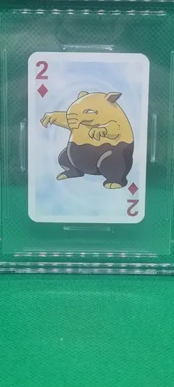 CGC 8.5 DROWZEE 1999 POKEMON MINI PLAYING CARDS RED Deck 2 Of Diamonds Graded - Image 2
