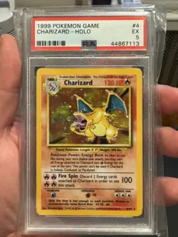 Charizard 4/102 Base Set English PSA Graded 5 Pokemon Trading Card Game - Image 1