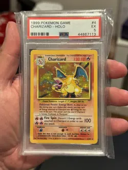 Charizard 4/102 Base Set English PSA Graded 5 Pokemon Trading Card Game - Image 2