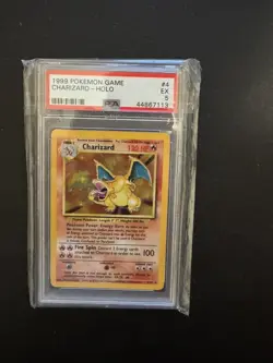 Charizard 4/102 Base Set English PSA Graded 5 Pokemon Trading Card Game - Image 3