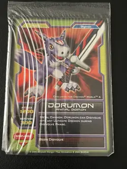 Bandai Dorumon Animal Digimon Rookie Exclusive Card DWP-003 Digimon World 4 2005 - Image 1