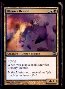 Magic: The Gathering Illusory Demon Alara Reborn 21/145 LP 4 Card Lot - Image 1