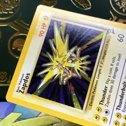 Zapdos Holo 20/130 Base Set 2 Rare Pokemon Card Vintage WOTC LP + NM - - Image 5