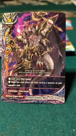 future card buddyfight, Purgatory Knights, Malice The Force Dragon, TD06/0001EN - Image 1