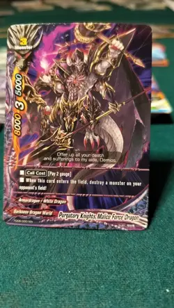 future card buddyfight, Purgatory Knights, Malice The Force Dragon, TD06/0001EN - Image 2