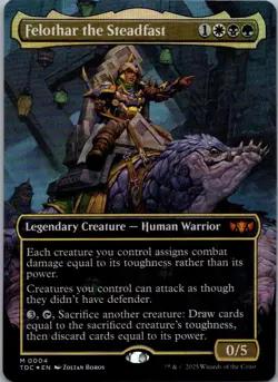 Felothar the Steadfast (Borderless) Foil M Commander: Tarkir: Dragonstorm 4 LP - Image 1