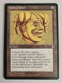 Jester's Mask Ice Age Regular NM Near Mint MTG - Image 1