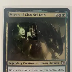 NMT MTG Meren of Clan Nel Toth Commander Masters Regular Legendary Human Shaman - Image 2
