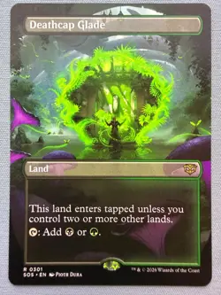 Deathcap Glade (Borderless) - NM - MTG Secrets of Strixhaven SOS #301 Rare - Image 1