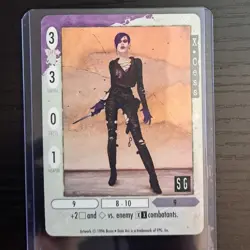 1996 X-Cess Dark Age Feudal Lords CCG Game Card & Top Loader - Image 1