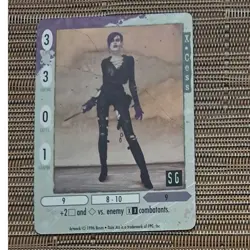 1996 X-Cess Dark Age Feudal Lords CCG Game Card & Top Loader - Image 2