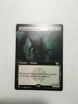 MTG Daemogoth Titan - Extended Art - Strixhaven: School of Mages - NM-Mint - Image 1