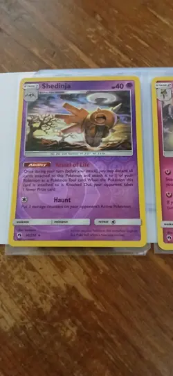 Lost Thunder Shedinja 95/214 Reverse Holo & Gardevoir Holo 141/214 - Image 2