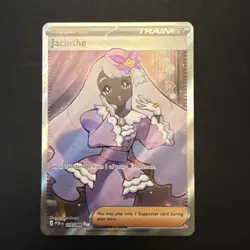 Pokemon TCG Jacinthe 110/088 Paradox Rift Ultra Rare Full Art Holo Trainer - Image 1