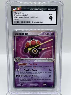 Claydol ex 93/108 Power Keepers Holo Ultra Rare Vintage Pokemon TCG Card CGC 9 - Image 1