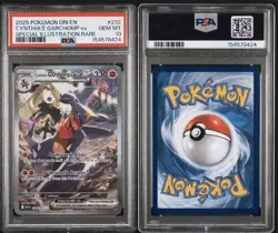 2025 POKEMON DRI EN PSA 10 CYNTHIA’S GARCHOMP EX SPECIAL ILLUSTRATION RARE 232 - Image 3