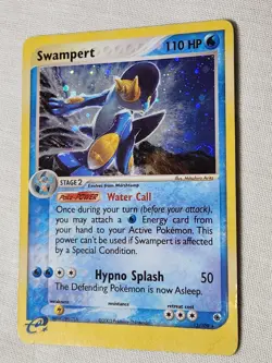 Played (LP) Swampert - Holo Swirl #13 Ruby and Sapphire Pokemon TCG - Image 3