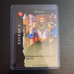 Ultra Rare Arcadia The Wyld Hunt 1996 Exhausted Enemy Humans CCG Card - Image 1