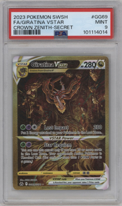Giratina VSTAR #GG69 - Pokemon Crown Zenith Secret Rare - PSA 9 - Image 1