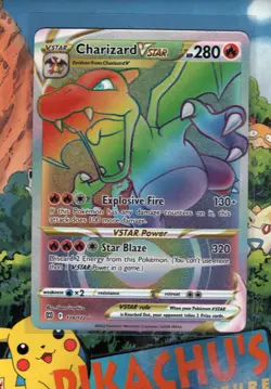 Pokemon TCG Charizard VSTAR 174/172 : Brilliant Stars Rainbow Rare NM/M - Image 1