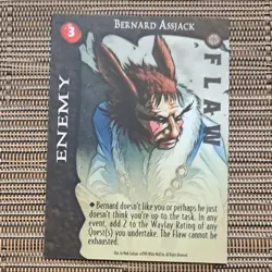 Ultra Rare Arcadia The Wyld Hunt 1996 Bernard Assjack Exhausted Enemy CCG Card - Image 3