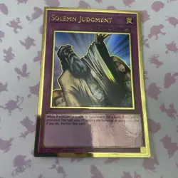 Yugioh Gold Solemn Judgement Mago-En051 Rare 1st Ed NM Card - Image 1