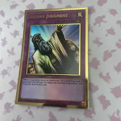 Yugioh Gold Solemn Judgement Mago-En051 Rare 1st Ed NM Card - Image 2