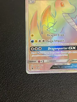 Pokemon TCG Dragonite GX SM156 Rainbow Rare Sun & Moon Promo Card - Image 3