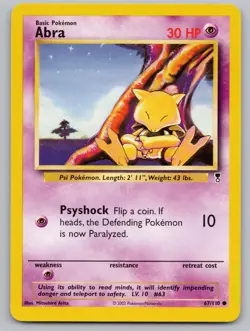Abra 67/110 Common Legendary Collection Pokemon Lightly Played - Image 1