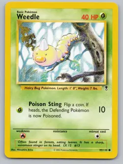 Weedle 99/110 Common Legendary Collection Pokemon Lightly Played - Image 1