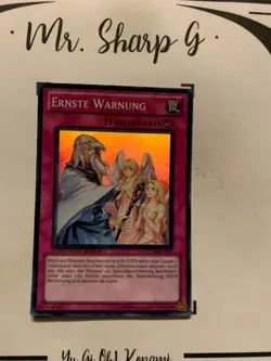 ERNSTE WARNUNG - LIMITIERTE AUFLAGE CT08-DE015 DE Yu-Gi-Oh! CARD SUPER RARE - Image 2