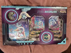 Pokemon Vaporeon VMAX Premium Collection Box Promo Booster Full Art - Image 2