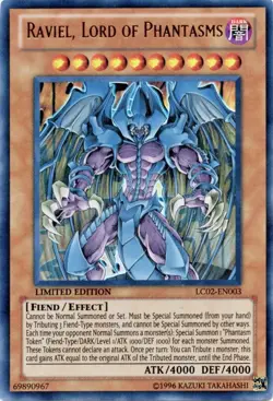 Yugioh! LP Raviel, Lord of Phantasms - LC02-EN003 Ultra Rare Limited Edition - Image 1