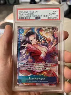 One Piece CCG Boa Hancock Seven Warlords/Sea OP07-051 PSA 10 Gem Mint - Image 1
