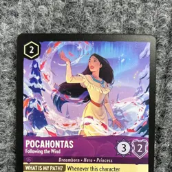Disney Lorcana Winterspell Pocahontas Following the Wind 42/204 Super Rare NM - Image 3
