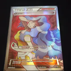 Pokemon Karen XY177A Alternate Art Full Art Promo Foil Trainer Supporter Card - Image 1