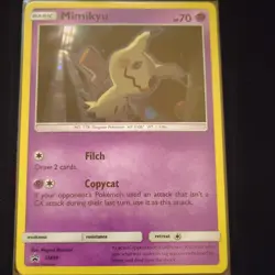 Pokemon Mimikyu SM99 SM Promo Holo Basic Card Pokemon TCG English Standard - Image 1