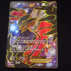 Pokemon Yveltal EX (Full Art) Ultra Rare 144/146 XY Holo Basic Darkness Card - Image 1