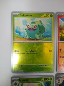 Pokemon 151 Reverse Holos - Bulbasaur Charmander Squirtle Pikachu - Exact Cards! - Image 2