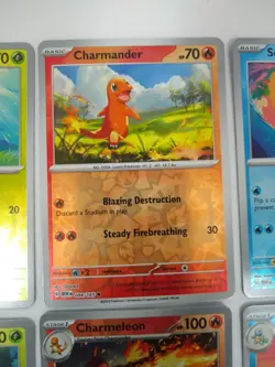 Pokemon 151 Reverse Holos - Bulbasaur Charmander Squirtle Pikachu - Exact Cards! - Image 3