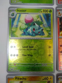 Pokemon 151 Reverse Holos - Bulbasaur Charmander Squirtle Pikachu - Exact Cards! - Image 5